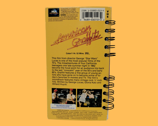 American Graffiti VHS Movie Notebook