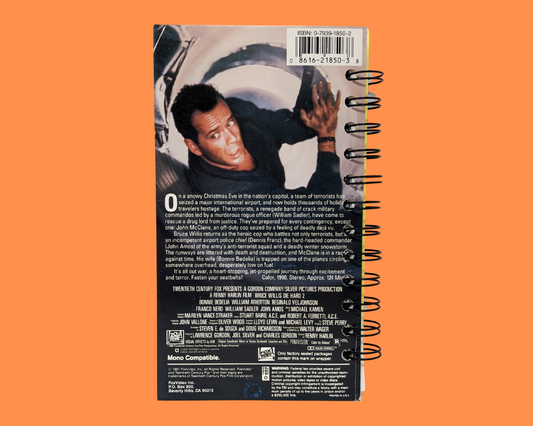 Die Hard 2 VHS Movie Notebook