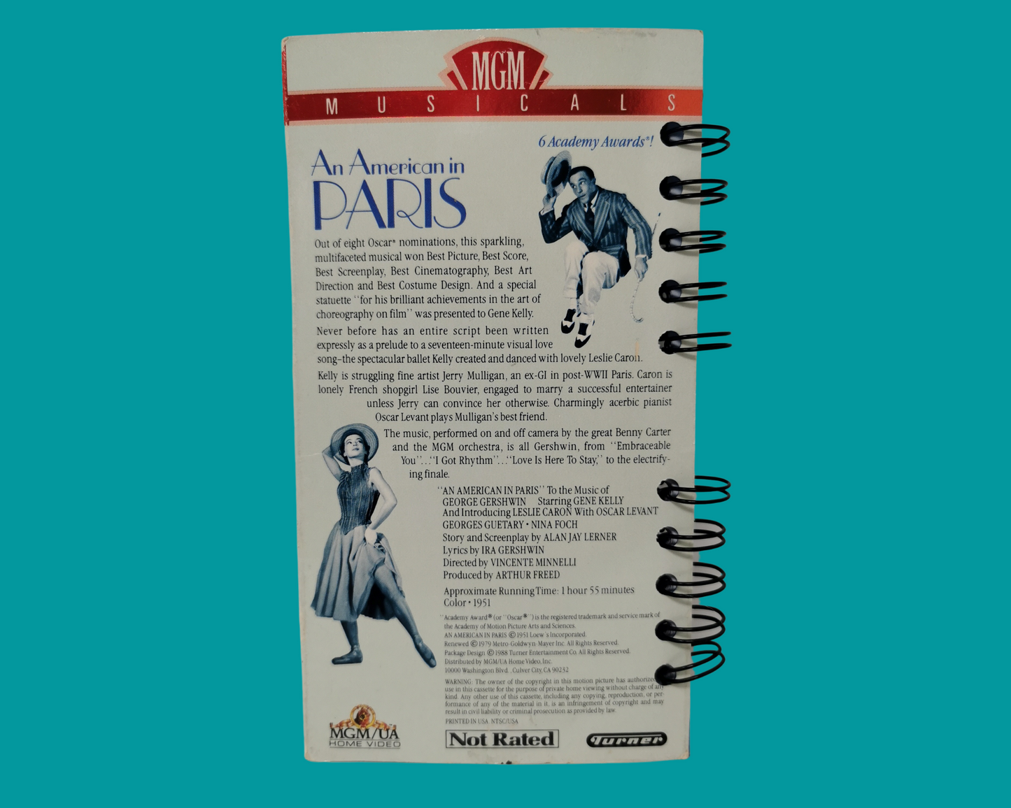 An American in Paris VHS Movie Notebook