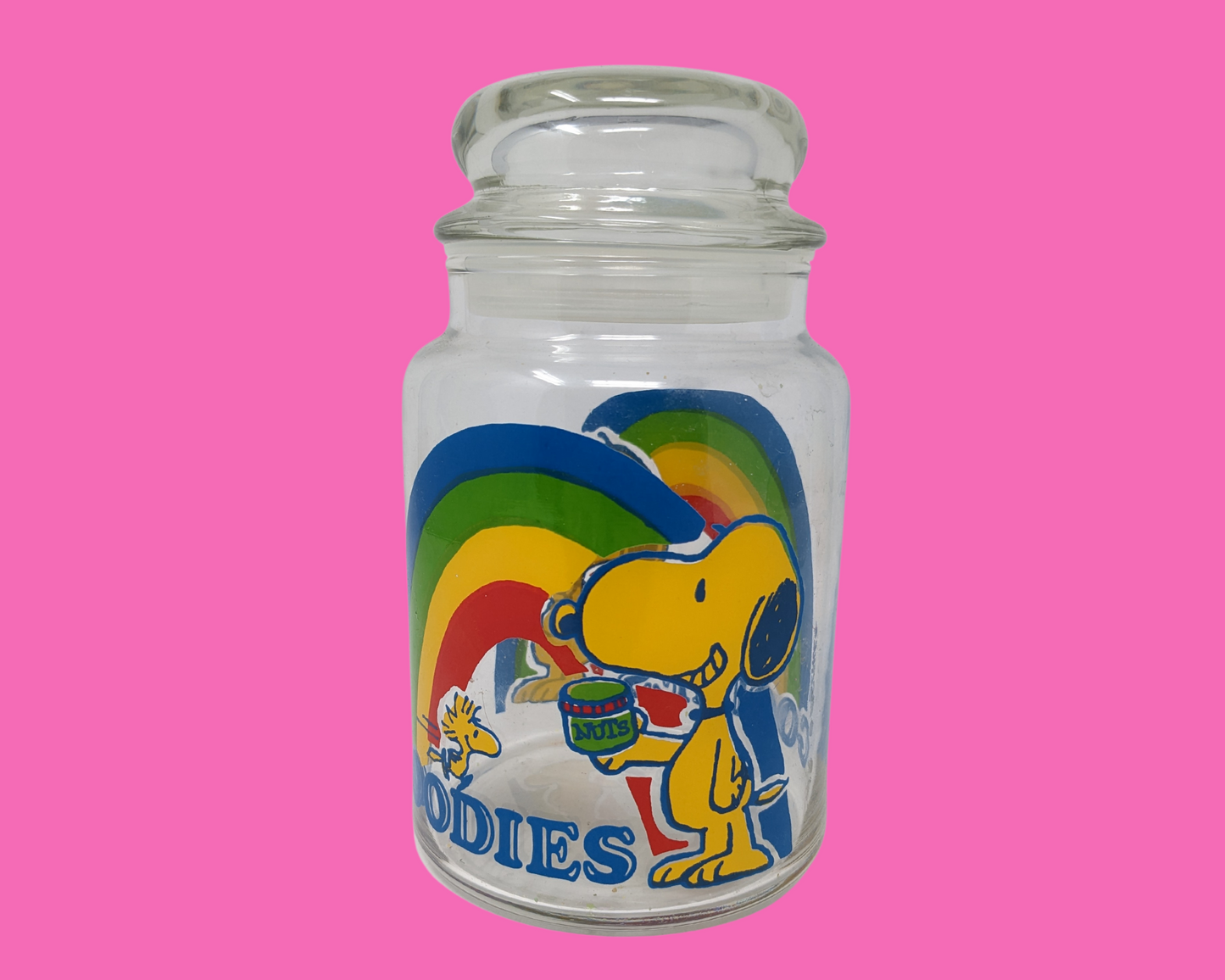 Vintage 1980's Charlie Brown, Snoopy Candy Jar