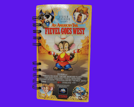 An American Tail Fievel Goes West VHS Movie Notebook