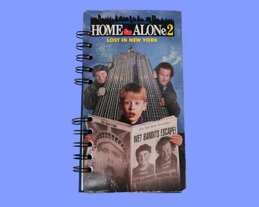 Home Alone 2 Cahier de film VHS recyclé