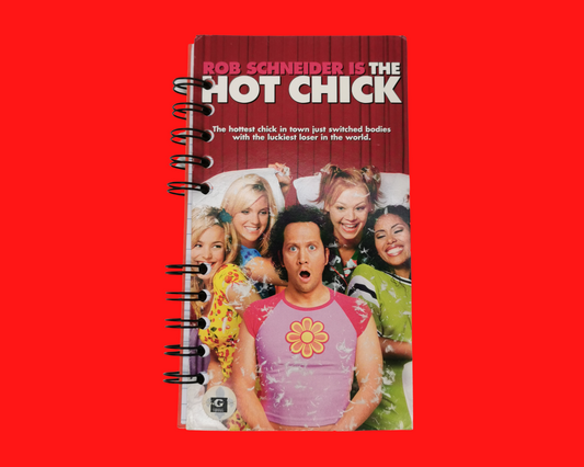 Le cahier de film VHS recyclé Hot Chick