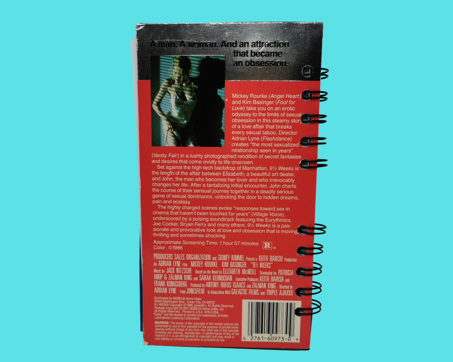 Cahier de film VHS de 9 semaines et demie