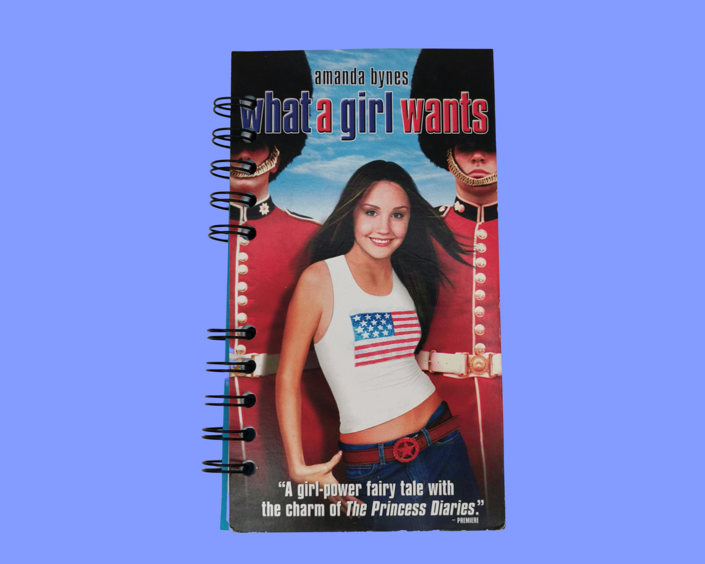 What a Girl Wants Upcycled VHS Movie Notebook