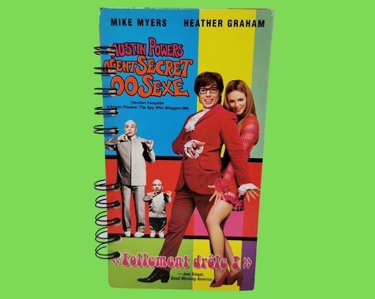 Austin Powers, The Spy Who Shagged Me FRENCH Version VHS Movie Notebook