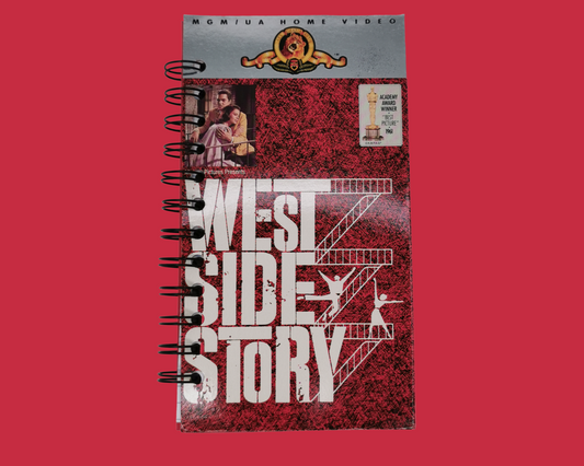 Cahier de film VHS recyclé West Side Story