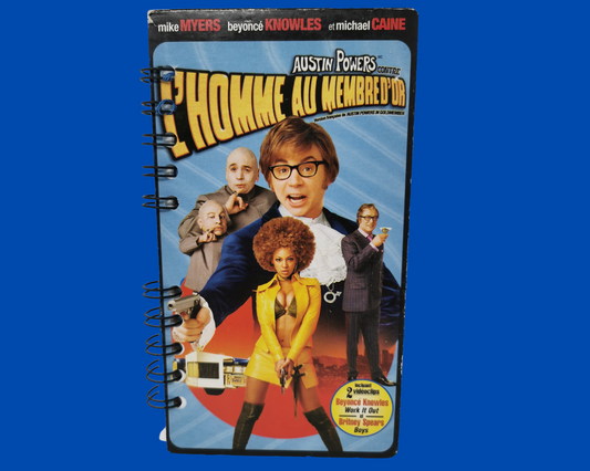 Austin Powers, Goldmember FRENCH Version VHS Movie Notebook