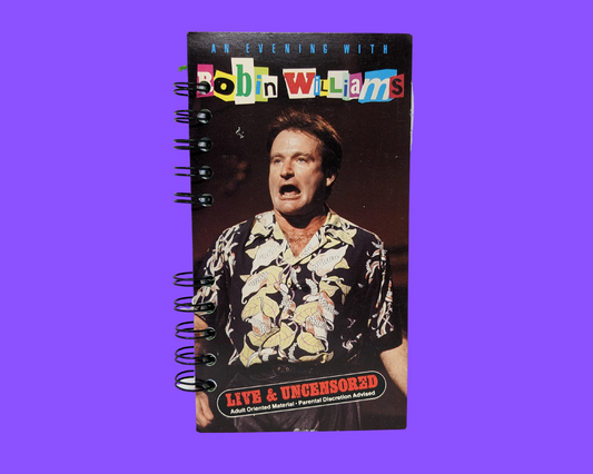 Une soirée avec Robin Williams VHS Movie Notebook