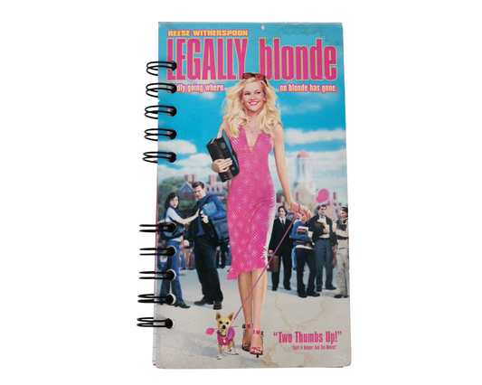 Legally Blonde Upcycled VHS Movie Notebook