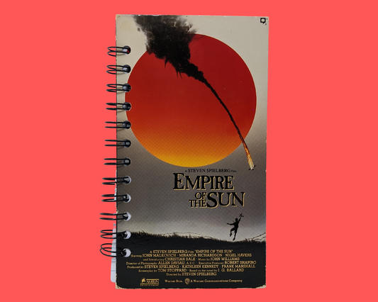 Empire of the Sun VHS Movie Notebook