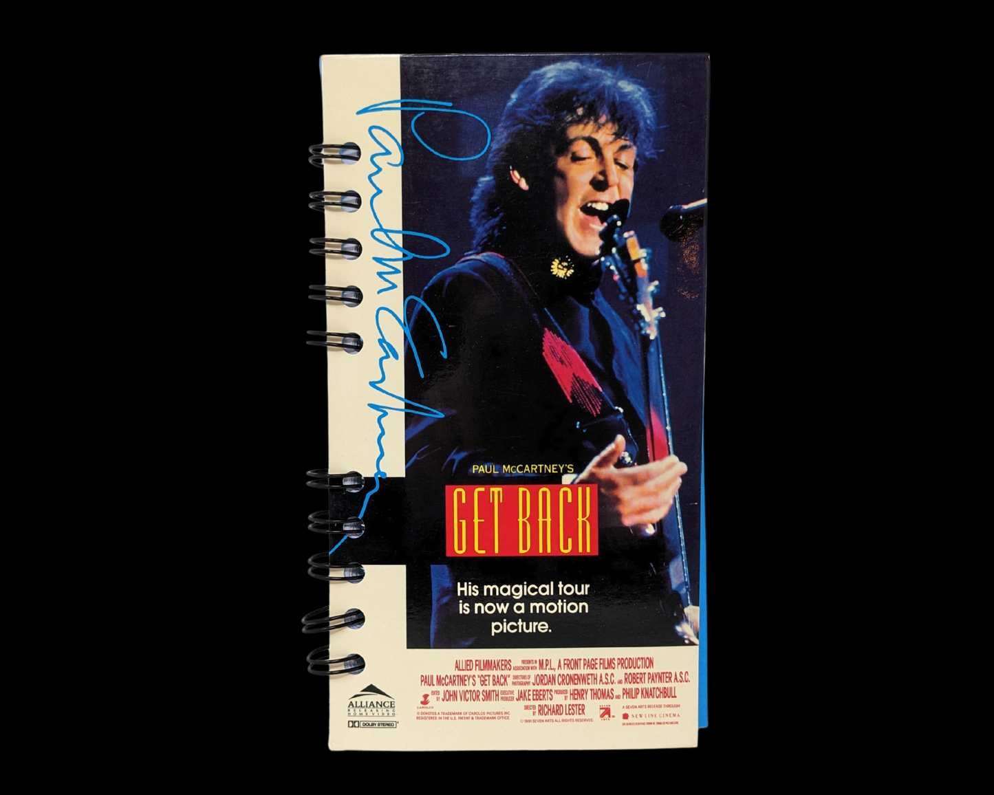 Paul McCartney Get Back VHS Movie Notebook