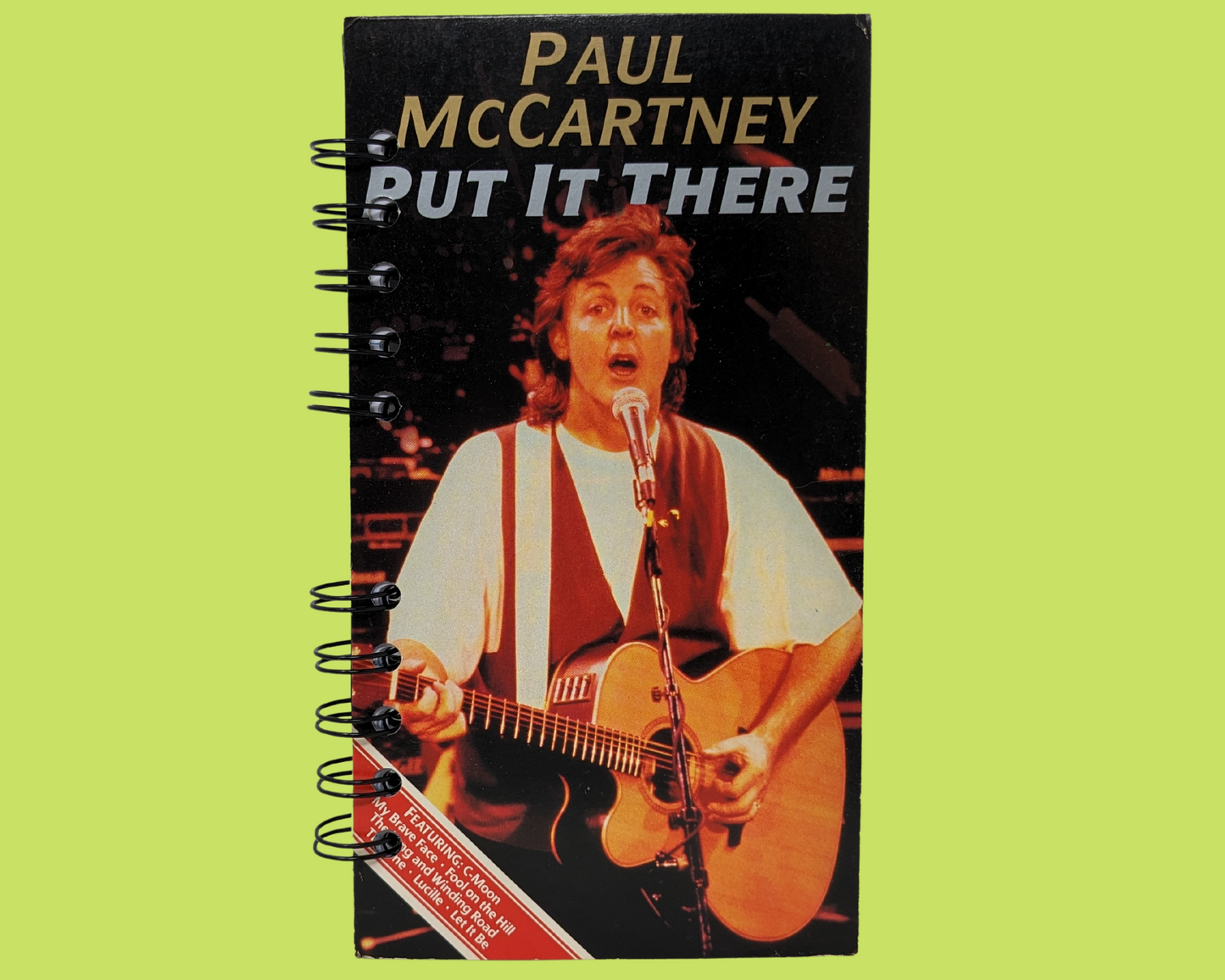 Paul McCartney Put It There VHS Movie Notebook