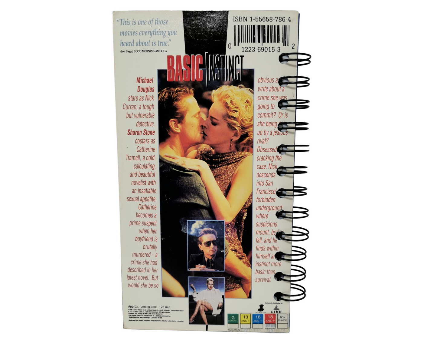 Basic Instinct VHS Movie Notebook