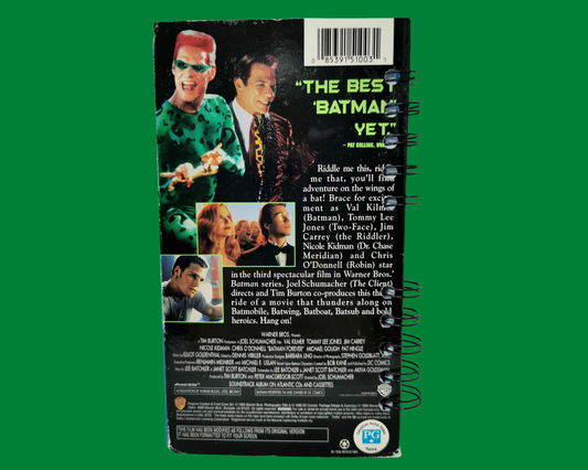 Cahier de film Batman Forever VHS