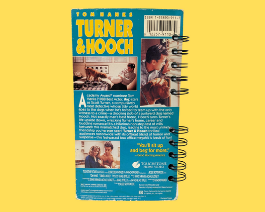 Turner & Hooch VHS Movie Notebook