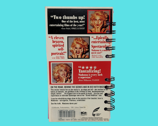 Truth Or Dare VHS Movie Notebook