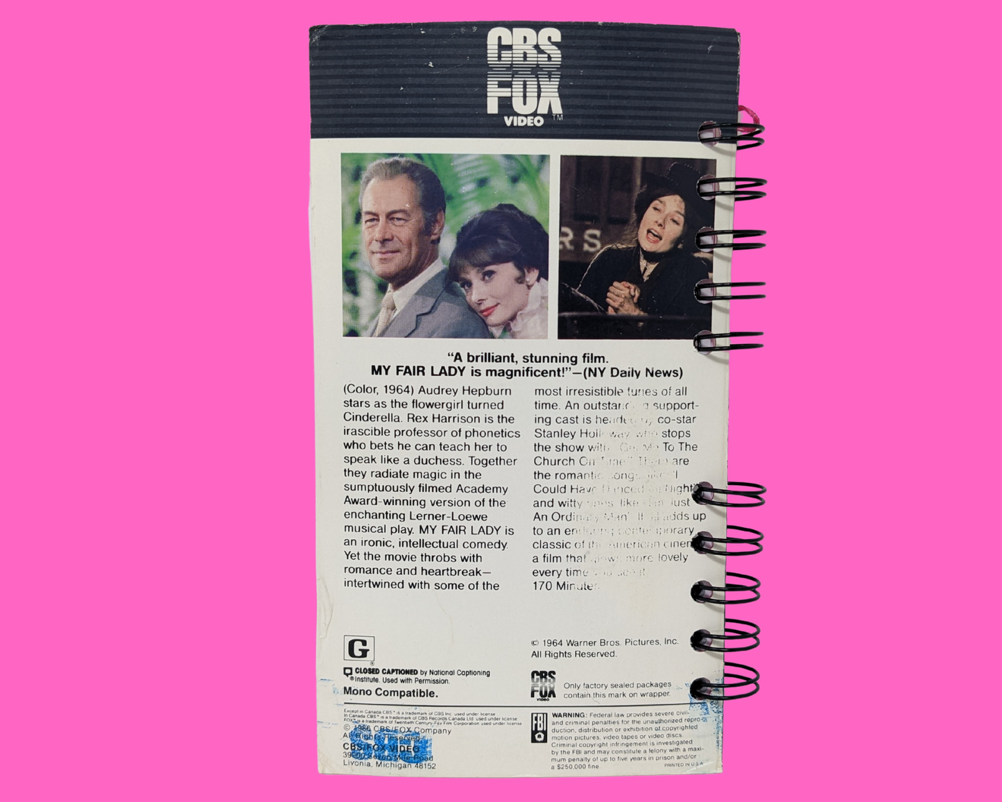 Cahier de film My Fair Lady VHS