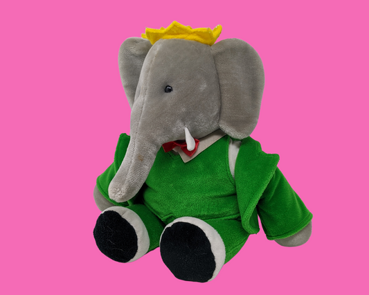 Vintage 1980's Official Babar Plush Toy