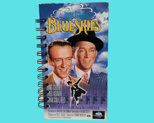 Blue Skies VHS Movie Notebook