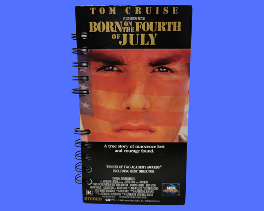 Né le 4 juillet VHS Movie Notebook