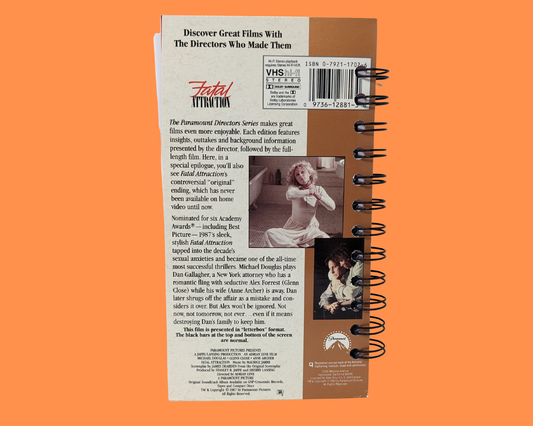 Fatal Attraction VHS Movie Notebook