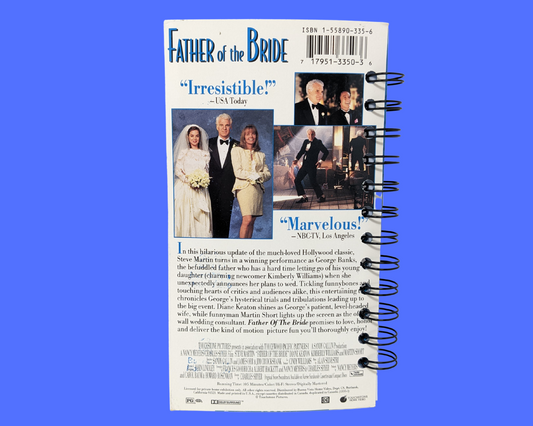 Father of the Bride VHS Movie Notebook