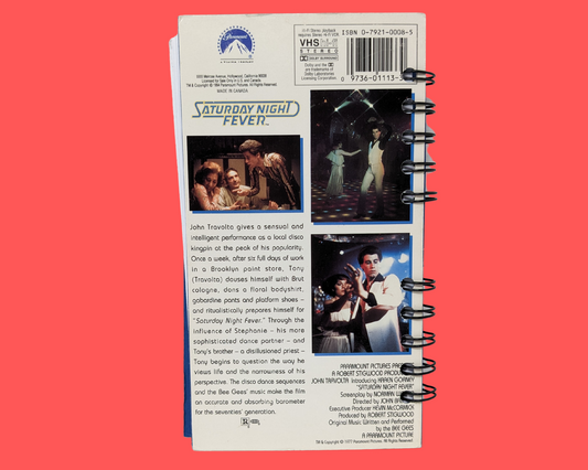 Cahier de film VHS Saturday Night Fever