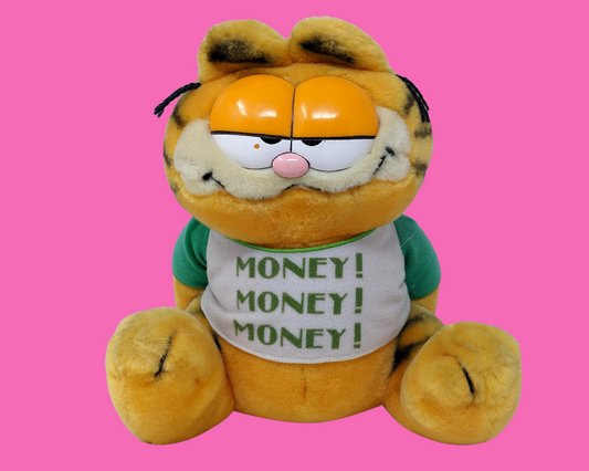 Tirelire en peluche Garfield des années 1980