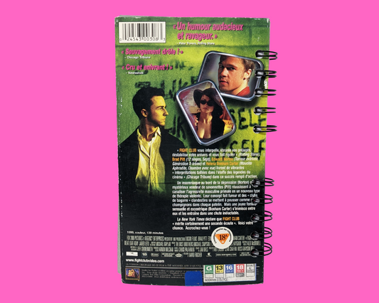 Fight Club VHS Movie Notebook