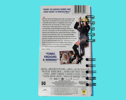 Bridget Jone's Diary VHS Movie Notebook