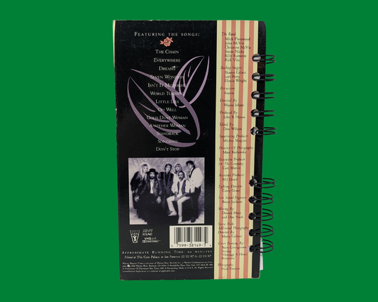 Fleetwood Mac Tango dans la nuit VHS Movie Notebook