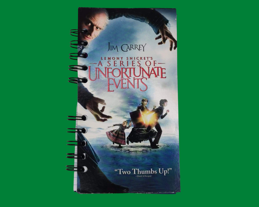 Cahier de film VHS A Series of Unfortunate Events de Lemony Snicket